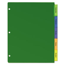 Load image into Gallery viewer, Avery® wholesale. AVERY Insertable Big Tab Plastic Dividers, 5-tab, 11 X 8.5, Assorted, 1 Set. HSD Wholesale: Janitorial Supplies, Breakroom Supplies, Office Supplies.
