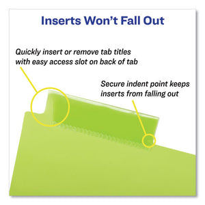 Avery® wholesale. AVERY Insertable Big Tab Plastic Dividers, 5-tab, 11 X 8.5, Assorted, 1 Set. HSD Wholesale: Janitorial Supplies, Breakroom Supplies, Office Supplies.