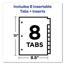 Avery® wholesale. AVERY Insertable Big Tab Plastic Dividers, 8-tab, 11 X 8.5, Assorted, 1 Set. HSD Wholesale: Janitorial Supplies, Breakroom Supplies, Office Supplies.