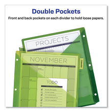 Load image into Gallery viewer, Avery® wholesale. AVERY Insertable Big Tab Plastic 2-pocket Dividers, 8-tab, 11.13 X 9.25, Assorted, 1 Set. HSD Wholesale: Janitorial Supplies, Breakroom Supplies, Office Supplies.