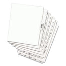 Avery® wholesale. AVERY Preprinted Legal Exhibit Side Tab Index Dividers, Avery Style, 10-tab, 1, 11 X 8.5, White, 25-pack. HSD Wholesale: Janitorial Supplies, Breakroom Supplies, Office Supplies.