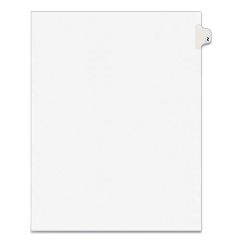 Avery® wholesale. AVERY Preprinted Legal Exhibit Side Tab Index Dividers, Avery Style, 10-tab, 2, 11 X 8.5, White, 25-pack. HSD Wholesale: Janitorial Supplies, Breakroom Supplies, Office Supplies.