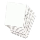 Avery® wholesale. AVERY Preprinted Legal Exhibit Side Tab Index Dividers, Avery Style, 10-tab, 10, 11 X 8.5, White, 25-pack. HSD Wholesale: Janitorial Supplies, Breakroom Supplies, Office Supplies.