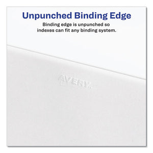 Avery® wholesale. AVERY Preprinted Legal Exhibit Side Tab Index Dividers, Avery Style, 10-tab, 10, 11 X 8.5, White, 25-pack. HSD Wholesale: Janitorial Supplies, Breakroom Supplies, Office Supplies.