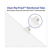 Load image into Gallery viewer, Avery® wholesale. Avery-style Preprinted Legal Bottom Tab Divider, Exhibit A, Letter, White, 25-pk. HSD Wholesale: Janitorial Supplies, Breakroom Supplies, Office Supplies.