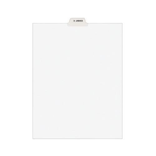 Avery® wholesale. Avery-style Preprinted Legal Bottom Tab Divider, Exhibit C, Letter, White, 25-pk. HSD Wholesale: Janitorial Supplies, Breakroom Supplies, Office Supplies.
