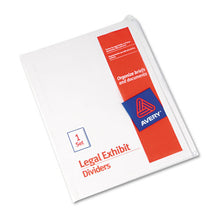 Load image into Gallery viewer, Avery® wholesale. AVERY Blank Tab Legal Exhibit Index Divider Set, 25-tab, Letter, White, Set Of 25. HSD Wholesale: Janitorial Supplies, Breakroom Supplies, Office Supplies.