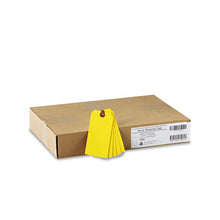 Load image into Gallery viewer, Avery® wholesale. AVERY Unstrung Shipping Tags, 11.5 Pt. Stock, 4.75 X 2.38, Yellow, 1,000-box. HSD Wholesale: Janitorial Supplies, Breakroom Supplies, Office Supplies.