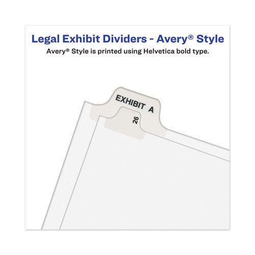 Avery® wholesale. Avery-style Preprinted Legal Bottom Tab Dividers, Exhibit L, Letter, 25-pack. HSD Wholesale: Janitorial Supplies, Breakroom Supplies, Office Supplies.