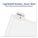 Avery® wholesale. Avery-style Preprinted Legal Bottom Tab Dividers, Exhibit P, Letter, 25-pack. HSD Wholesale: Janitorial Supplies, Breakroom Supplies, Office Supplies.
