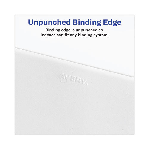 Avery® wholesale. Avery-style Preprinted Legal Bottom Tab Dividers, Exhibit V, Letter, 25-pack. HSD Wholesale: Janitorial Supplies, Breakroom Supplies, Office Supplies.