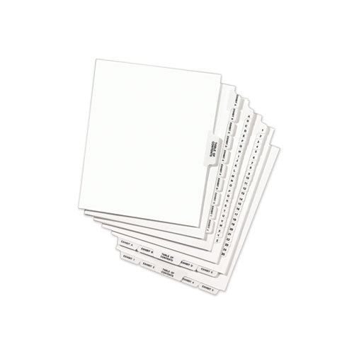 Avery® wholesale. Avery-style Preprinted Legal Bottom Tab Dividers, Exhibit V, Letter, 25-pack. HSD Wholesale: Janitorial Supplies, Breakroom Supplies, Office Supplies.