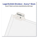Avery® wholesale. Avery-style Preprinted Legal Bottom Tab Dividers, Exhibit V, Letter, 25-pack. HSD Wholesale: Janitorial Supplies, Breakroom Supplies, Office Supplies.