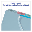 Avery® wholesale. AVERY Print And Apply Index Maker Clear Label Plastic Dividers With Printable Label Strip, 5-tab, 11 X 8.5, Translucent, 5 Sets. HSD Wholesale: Janitorial Supplies, Breakroom Supplies, Office Supplies.