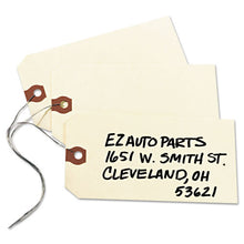 Load image into Gallery viewer, Avery® wholesale. AVERY Double Wired Shipping Tags, 11.5 Pt. Stock, 5.25 X 2.63, Manila, 1,000-box. HSD Wholesale: Janitorial Supplies, Breakroom Supplies, Office Supplies.
