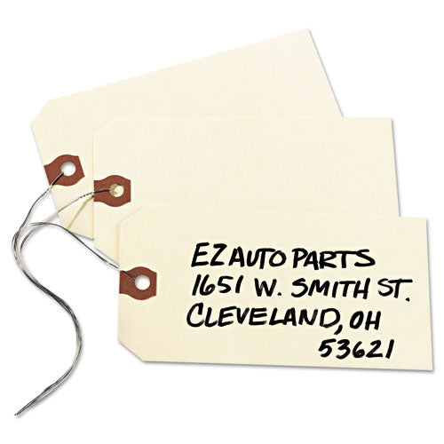 Avery® wholesale. AVERY Double Wired Shipping Tags, 11.5 Pt. Stock, 5.25 X 2.63, Manila, 1,000-box. HSD Wholesale: Janitorial Supplies, Breakroom Supplies, Office Supplies.