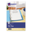 Avery® wholesale. AVERY Mini Size Binder Filler Paper, 7-hole, 5.5 X 8.5, College Rule, 100-pack. HSD Wholesale: Janitorial Supplies, Breakroom Supplies, Office Supplies.