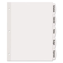 Load image into Gallery viewer, Avery® wholesale. AVERY Big Tab Printable White Label Tab Dividers, 5-tab, Letter, 20 Per Pack. HSD Wholesale: Janitorial Supplies, Breakroom Supplies, Office Supplies.