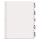 Avery® wholesale. AVERY Big Tab Printable White Label Tab Dividers, 5-tab, Letter, 20 Per Pack. HSD Wholesale: Janitorial Supplies, Breakroom Supplies, Office Supplies.