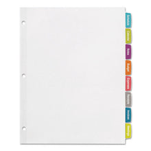 Load image into Gallery viewer, Avery® wholesale. AVERY Big Tab Printable White Label Tab Dividers, 8-tab, Letter, 20 Per Pack. HSD Wholesale: Janitorial Supplies, Breakroom Supplies, Office Supplies.