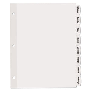 Avery® wholesale. AVERY Big Tab Printable White Label Tab Dividers, 8-tab, Letter, 20 Per Pack. HSD Wholesale: Janitorial Supplies, Breakroom Supplies, Office Supplies.