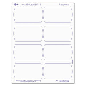 Avery® wholesale. AVERY Big Tab Printable Large White Label Tab Dividers, 5-tab, Letter, 20 Per Pack. HSD Wholesale: Janitorial Supplies, Breakroom Supplies, Office Supplies.