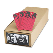 Load image into Gallery viewer, Avery® wholesale. AVERY Sold Tags, Paper, 4 3-4 X 2 3-8, Red-black, 500-box. HSD Wholesale: Janitorial Supplies, Breakroom Supplies, Office Supplies.
