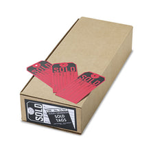 Load image into Gallery viewer, Avery® wholesale. AVERY Sold Tags, Paper, 4 3-4 X 2 3-8, Red-black, 500-box. HSD Wholesale: Janitorial Supplies, Breakroom Supplies, Office Supplies.