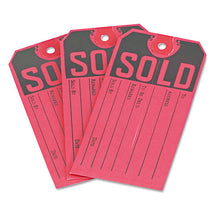 Load image into Gallery viewer, Avery® wholesale. AVERY Sold Tags, Paper, 4 3-4 X 2 3-8, Red-black, 500-box. HSD Wholesale: Janitorial Supplies, Breakroom Supplies, Office Supplies.