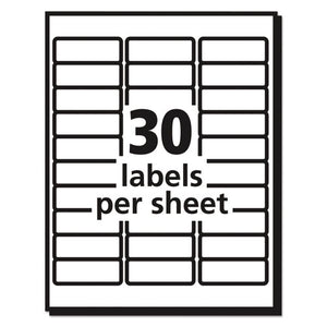 Avery® wholesale. AVERY Matte Clear Easy Peel Mailing Labels W- Sure Feed Technology, Laser Printers, 1 X 2.63, Clear, 30-sheet, 10 Sheets-pack. HSD Wholesale: Janitorial Supplies, Breakroom Supplies, Office Supplies.