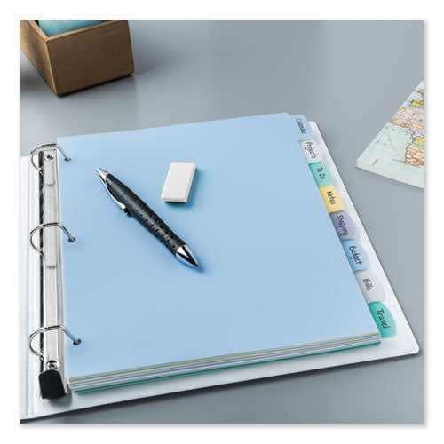 Avery® wholesale. AVERY Write And Erase Big Tab Durable Plastic Dividers, 3-hold Punched, 8-tab, 11 X 8.5, Assorted, 1 Set. HSD Wholesale: Janitorial Supplies, Breakroom Supplies, Office Supplies.