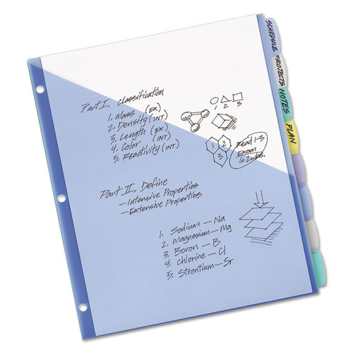 Avery® wholesale. AVERY Write And Erase Durable Plastic Dividers With Pocket, 3-hold Punched, 8-tab, 11.13 X 9.25, Assorted, 1 Set. HSD Wholesale: Janitorial Supplies, Breakroom Supplies, Office Supplies.