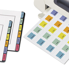 Load image into Gallery viewer, Avery® wholesale. AVERY Printable Plastic Tabs With Repositionable Adhesive, 1-5-cut Tabs, Assorted Colors, 1.75&quot; Wide, 80-pack. HSD Wholesale: Janitorial Supplies, Breakroom Supplies, Office Supplies.