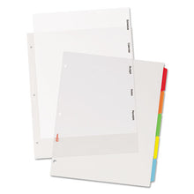 Load image into Gallery viewer, Avery® wholesale. AVERY Clear Easy View Plastic Dividers With Multicolored Tabs And Sheet Protector, 5-tab, 11 X 8.5, Clear, 1 Set. HSD Wholesale: Janitorial Supplies, Breakroom Supplies, Office Supplies.