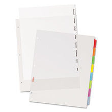 Load image into Gallery viewer, Avery® wholesale. AVERY Clear Easy View Plastic Dividers With Multicolored Tabs And Sheet Protector, 8-tab, 11 X 8.5, Clear, 1 Set. HSD Wholesale: Janitorial Supplies, Breakroom Supplies, Office Supplies.