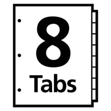 Load image into Gallery viewer, Avery® wholesale. AVERY Clear Easy View Plastic Dividers With Multicolored Tabs And Sheet Protector, 8-tab, 11 X 8.5, Clear, 1 Set. HSD Wholesale: Janitorial Supplies, Breakroom Supplies, Office Supplies.