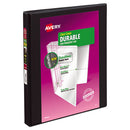 Avery® wholesale. AVERY Durable View Binder With Durahinge And Slant Rings, 3 Rings, 0.5" Capacity, 11 X 8.5, Black. HSD Wholesale: Janitorial Supplies, Breakroom Supplies, Office Supplies.