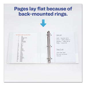 Avery® wholesale. AVERY Durable View Binder With Durahinge And Slant Rings, 3 Rings, 0.5" Capacity, 11 X 8.5, White. HSD Wholesale: Janitorial Supplies, Breakroom Supplies, Office Supplies.