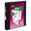 Avery® wholesale. AVERY Durable View Binder With Durahinge And Slant Rings, 3 Rings, 1" Capacity, 11 X 8.5, Black. HSD Wholesale: Janitorial Supplies, Breakroom Supplies, Office Supplies.