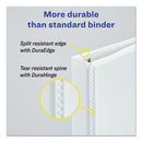 Avery® wholesale. AVERY Durable View Binder With Durahinge And Slant Rings, 3 Rings, 1" Capacity, 11 X 8.5, White. HSD Wholesale: Janitorial Supplies, Breakroom Supplies, Office Supplies.