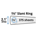 Avery® wholesale. AVERY Durable View Binder With Durahinge And Slant Rings, 3 Rings, 1.5" Capacity, 11 X 8.5, Black. HSD Wholesale: Janitorial Supplies, Breakroom Supplies, Office Supplies.