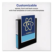 Load image into Gallery viewer, Avery® wholesale. AVERY Durable View Binder With Durahinge And Slant Rings, 3 Rings, 1.5&quot; Capacity, 11 X 8.5, Black. HSD Wholesale: Janitorial Supplies, Breakroom Supplies, Office Supplies.