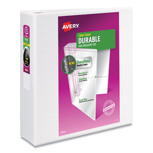 Avery® wholesale. AVERY Durable View Binder With Durahinge And Slant Rings, 3 Rings, 3" Capacity, 11 X 8.5, White, 4-pack. HSD Wholesale: Janitorial Supplies, Breakroom Supplies, Office Supplies.