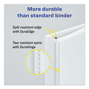 Avery® wholesale. AVERY Durable View Binder With Durahinge And Slant Rings, 3 Rings, 3" Capacity, 11 X 8.5, White, 4-pack. HSD Wholesale: Janitorial Supplies, Breakroom Supplies, Office Supplies.