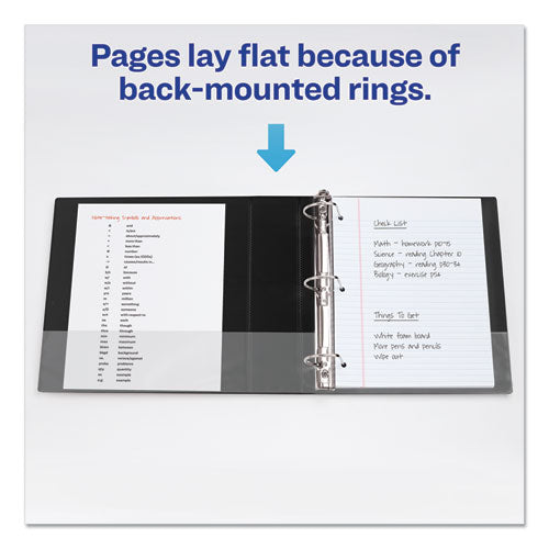 Avery® wholesale. AVERY Durable View Binder With Durahinge And Slant Rings, 3 Rings, 2" Capacity, 11 X 8.5, Black. HSD Wholesale: Janitorial Supplies, Breakroom Supplies, Office Supplies.