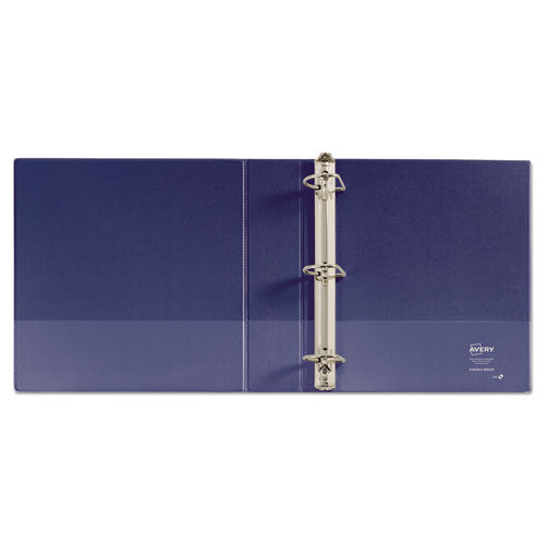 Avery® wholesale. AVERY Durable View Binder With Durahinge And Slant Rings, 3 Rings, 2" Capacity, 11 X 8.5, Blue. HSD Wholesale: Janitorial Supplies, Breakroom Supplies, Office Supplies.