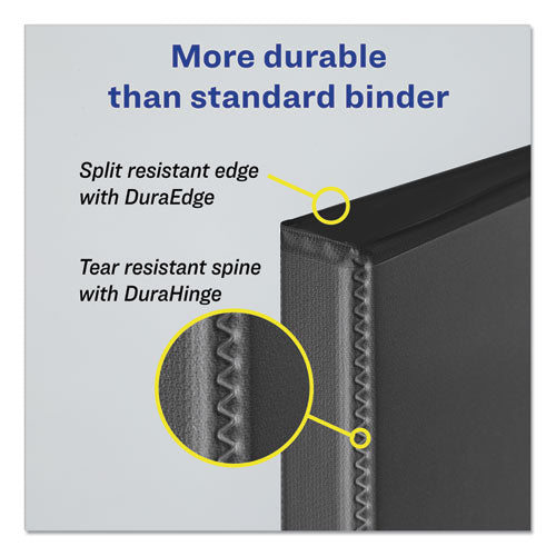 Avery® wholesale. AVERY Durable View Binder With Durahinge And Slant Rings, 3 Rings, 3" Capacity, 11 X 8.5, Black. HSD Wholesale: Janitorial Supplies, Breakroom Supplies, Office Supplies.