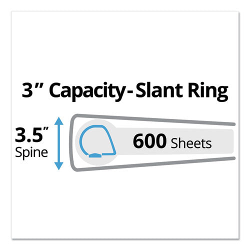 Avery® wholesale. AVERY Durable View Binder With Durahinge And Slant Rings, 3 Rings, 3" Capacity, 11 X 8.5, Black. HSD Wholesale: Janitorial Supplies, Breakroom Supplies, Office Supplies.