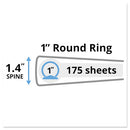 Avery® wholesale. AVERY Mini Size Durable View Binder With Round Rings, 3 Rings, 1" Capacity, 8.5 X 5.5, White. HSD Wholesale: Janitorial Supplies, Breakroom Supplies, Office Supplies.