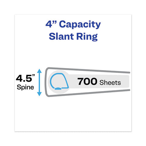 Avery® wholesale. Touchguard Protection Heavy-duty View Binders With Slant Rings, 3 Rings, 4" Capacity, 11 X 8.5, White. HSD Wholesale: Janitorial Supplies, Breakroom Supplies, Office Supplies.